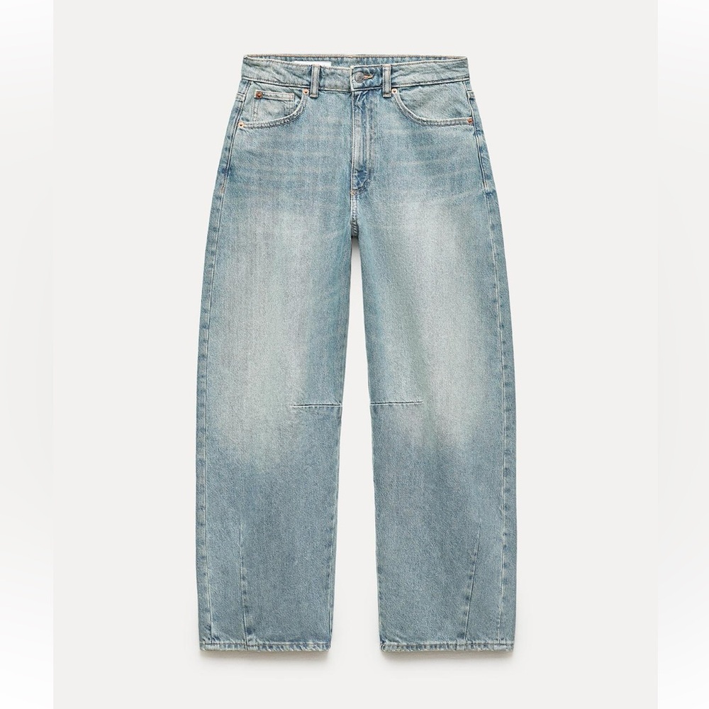Zara mid waist baggy balloon jeans size 29 size 8 - Picture 3 of 16